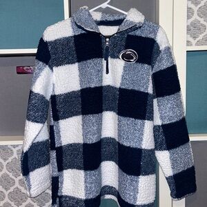 navy and white penn state fleece! perfect for lounging or for gameday💙🤍